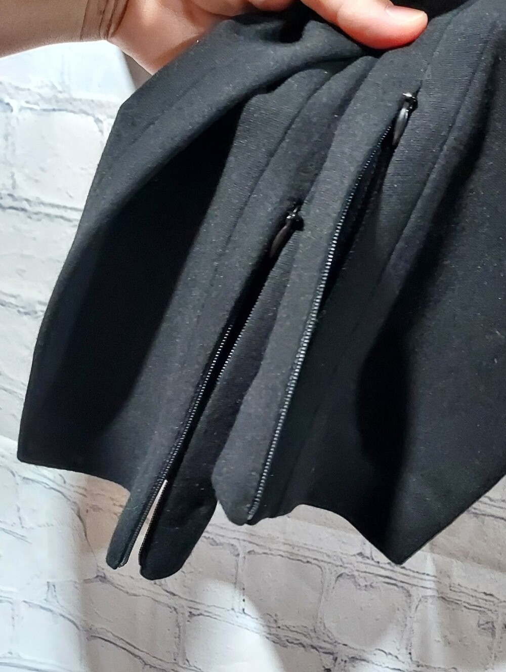 Diane Von Furstenberg Size 6 Ponte Black Pants Side Zip Career Office Business - Picture 7 of 16